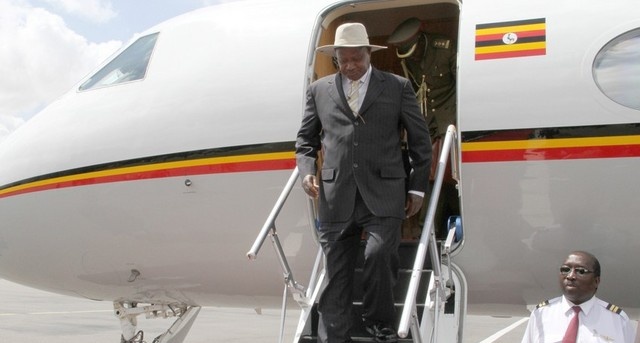 Image result for uganda president jet in Kenya