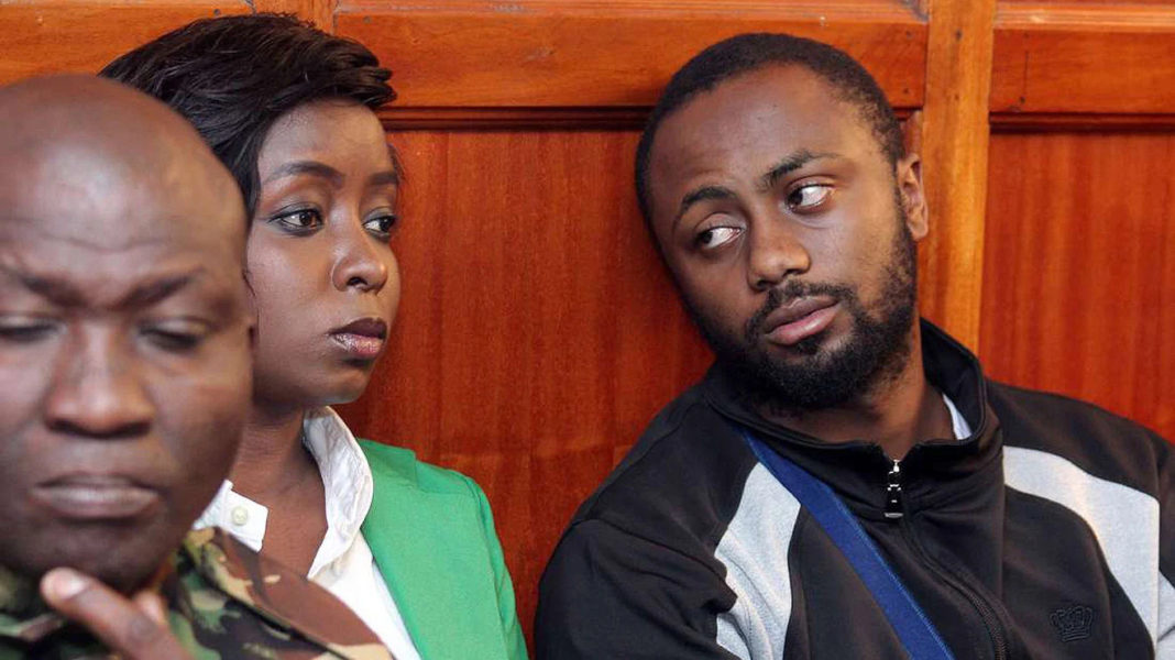 TV journalist Jacque Maribe and her fiancé Joseph Irungu on the dock