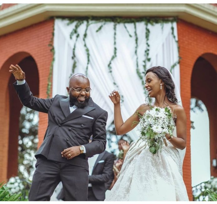 Newly weds Moji Short Baba and Nyawira Gachugi