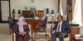 President Uhuru Kenyatta and President Samia Suluhu
