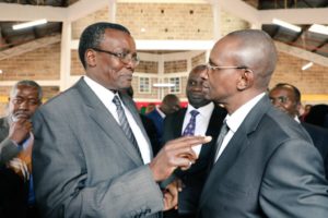 File image of former Chief Justice David Maraga and Justice Gatembu Kairu of the Court of Appeal. |Photo| Courtesy|