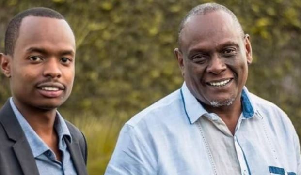 File image of former Jubilee Party vice chairman David Murathe and his son, Davidson Wakairu Murathe. |Photo| Courtesy|