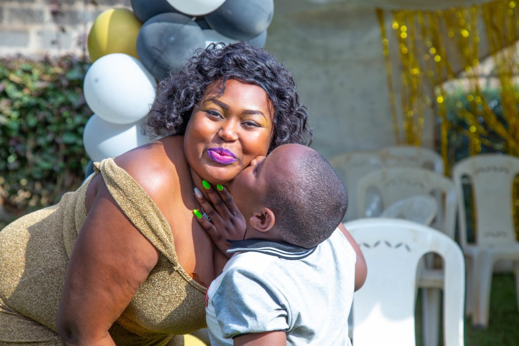 File image of actress and content creator June Mburu and her son. |courtesy| June Mburu|