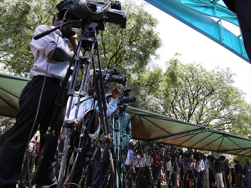File image of Journalists at Harambee House during a press briefing in April 2014. |Courtesy| The Star|