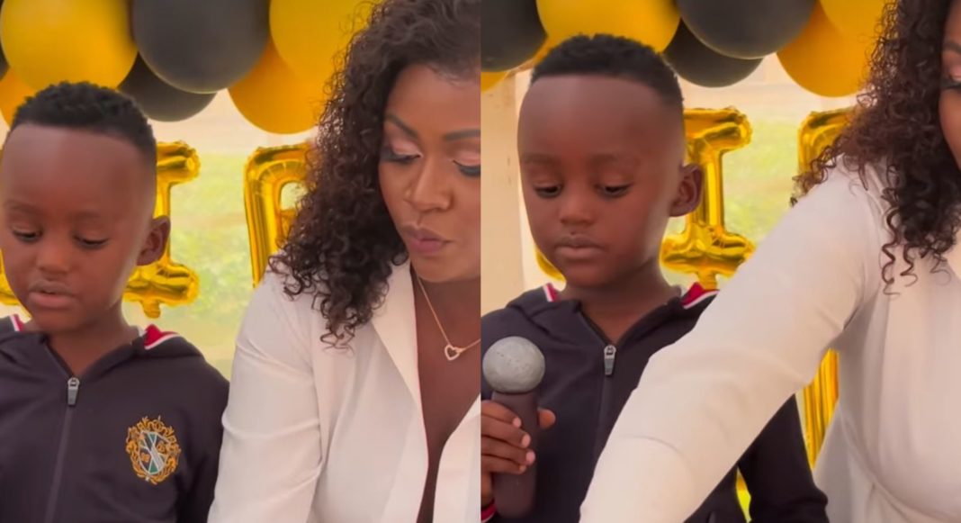 Mercy Maluli and her son Elvis PHOTO/INSTAGRAM