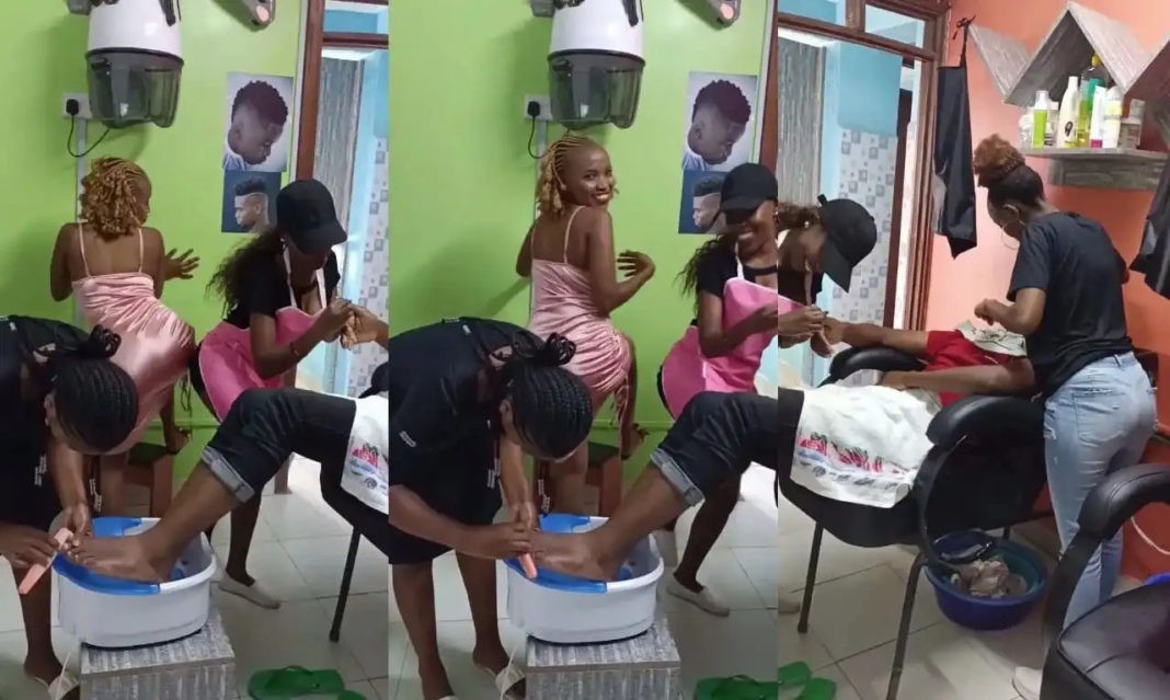 Mwende Frey: Owner of Nairobi Barbershop Where Female Attendants Twerk For Clients