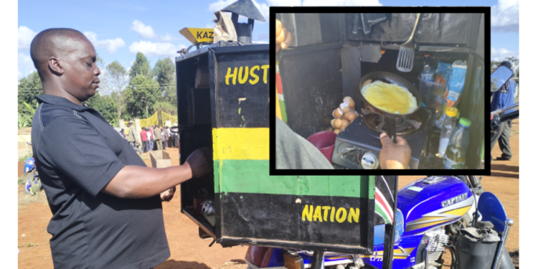 Edward Mukundi: The Businessman Making Upto Sh3000 A Day From His Motorcycle Kitchen 