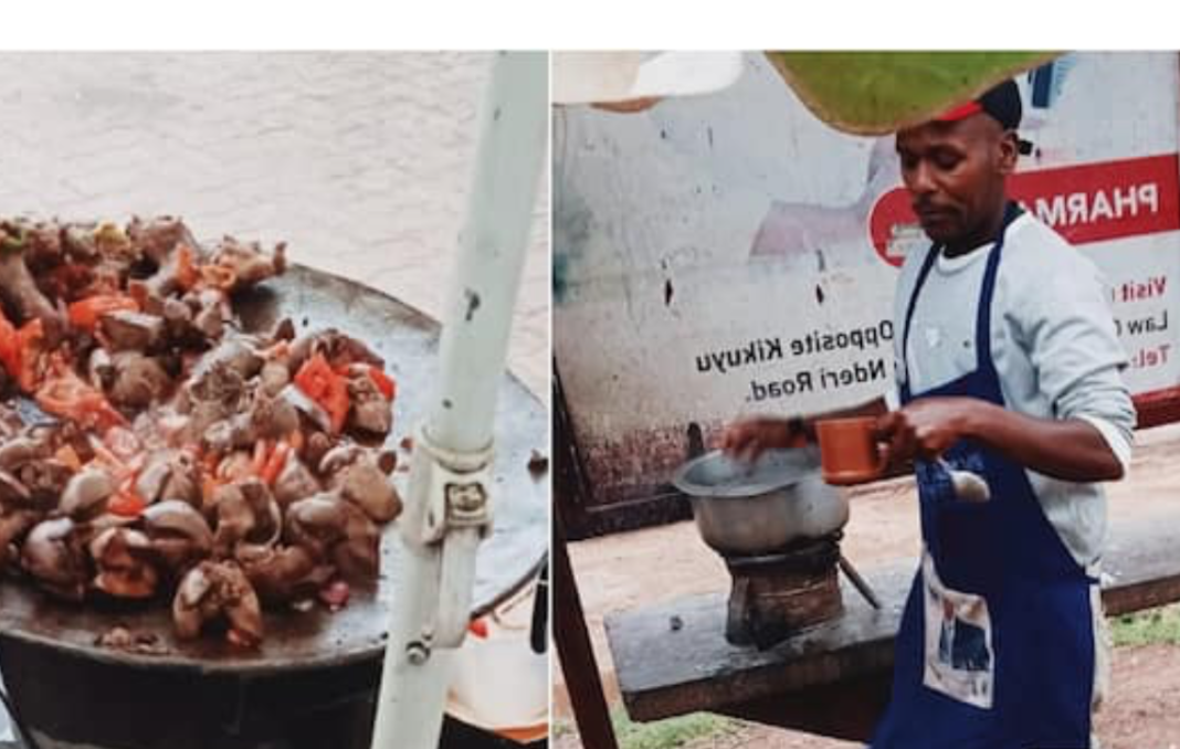 Sammy Ndirangu: Food Vendor Making Ksh3,000 Daily From Selling Chicken Necks, Gizzards, Liver