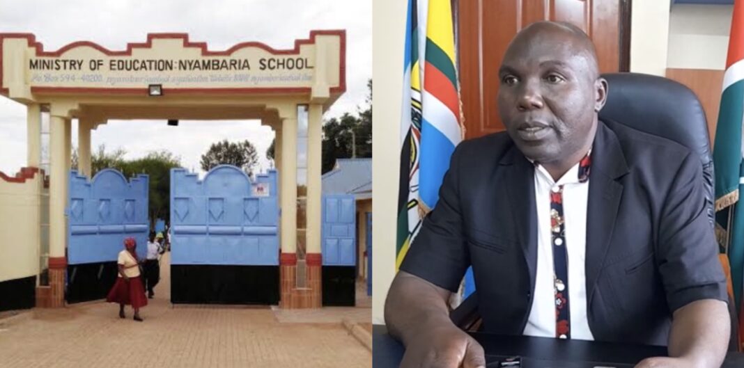 Charles Onyari: Principal Of Nyambaria High School Where The Last Student Had A B Plain