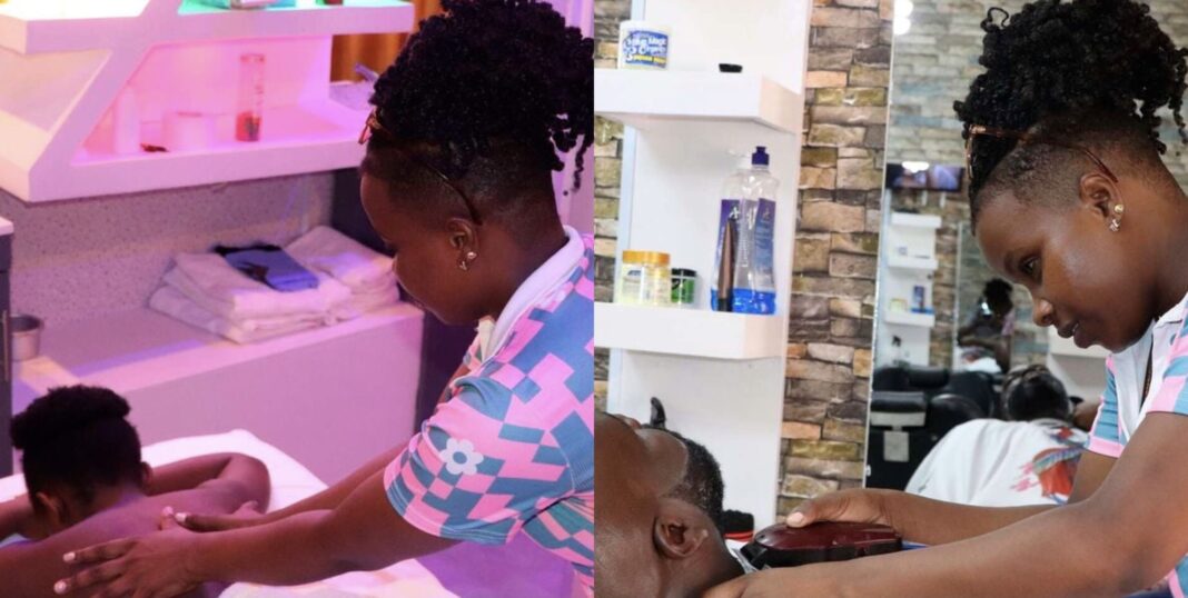 Catherine Mbatha: From Working As A Shampoo Girl To Founding Own Barbershop Charging Up To Ksh 5,000 For A Haircut