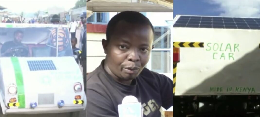 Samuel Karumbo: Eldoret Man Innovates Solar-Powered Car To Beat High Cost Of Fuel