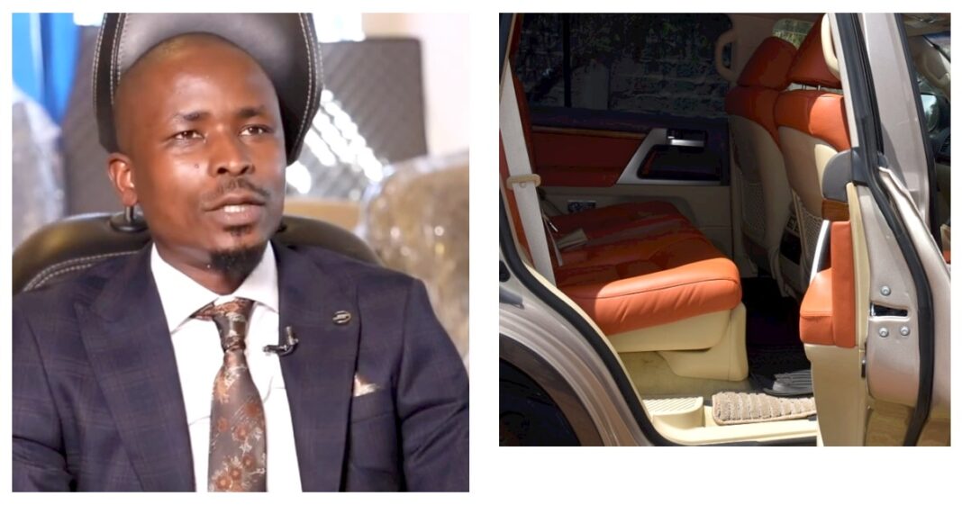 Washington Njika: Entrepreneur Started Car Stitching From Watching Videos, Now Employs Over 50 Workers