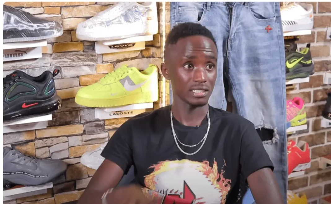 Collins Kimani: Meet 22-Year-Old Who Owns The Biggest Sneaker Shop In Mai Mahiu