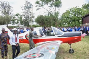 Kenya Air Force Bulldog plane.