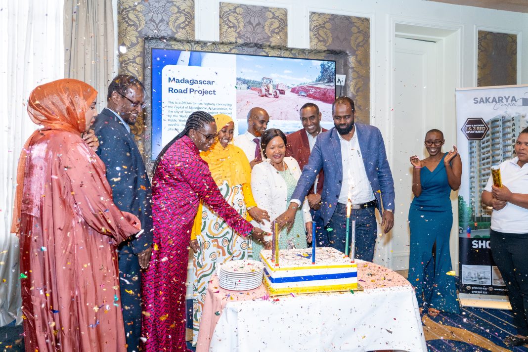 Trade and Investments Cabinet Secretary Rebecca Miano with executives from Gabreire A Group (GAG) Construction Company. |Courtesy| CS Rebecca Miano|