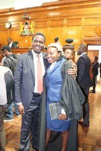 File image of former LSK President Nelson Havi and his daughter Christabel Mideva Eboso. |Photo| Courtesy|