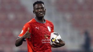 Al Duhail forward Michael Olunga during a past match. |Photo| Courtesy|