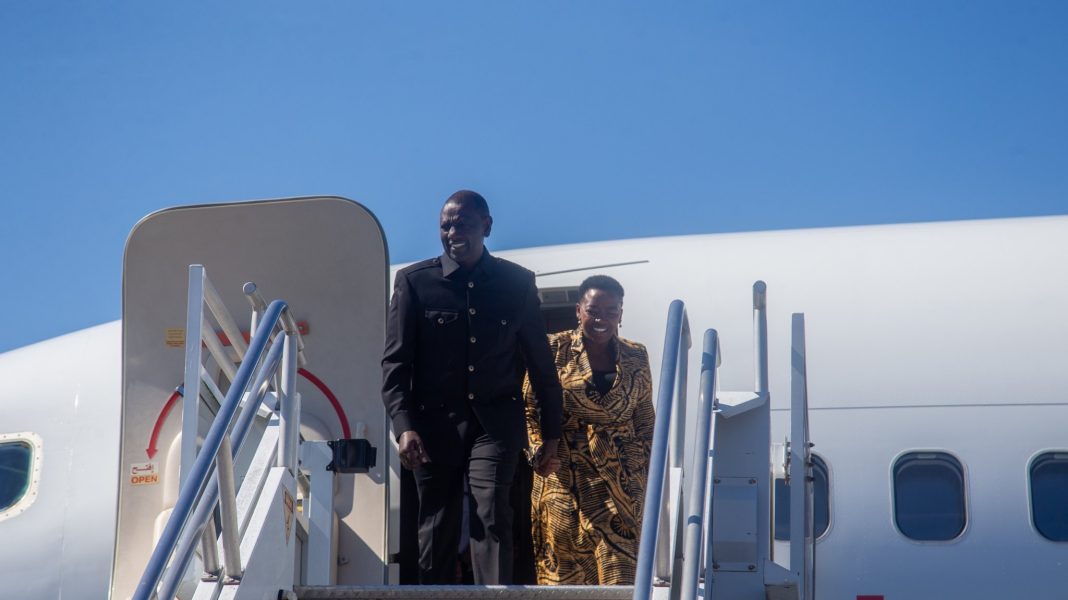 President William Ruto and First Lady Rachel Ruto arrive in Atlanta, Geogia, USA on May 21, 2024.