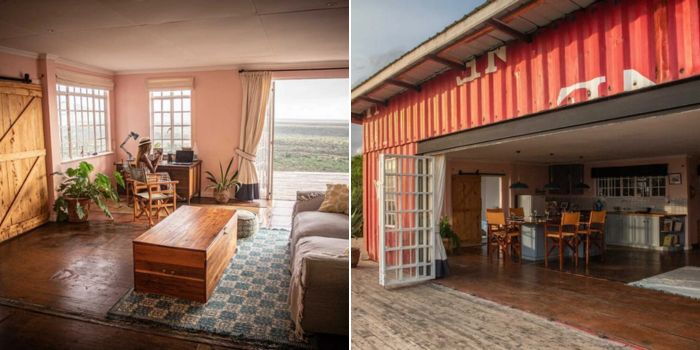 Images of the shipping container-made Airbnb in Ngong, Kajiado County, owned by Ed Hough and his wife Moon Hough. |Courtesy| Business Insider Africa|