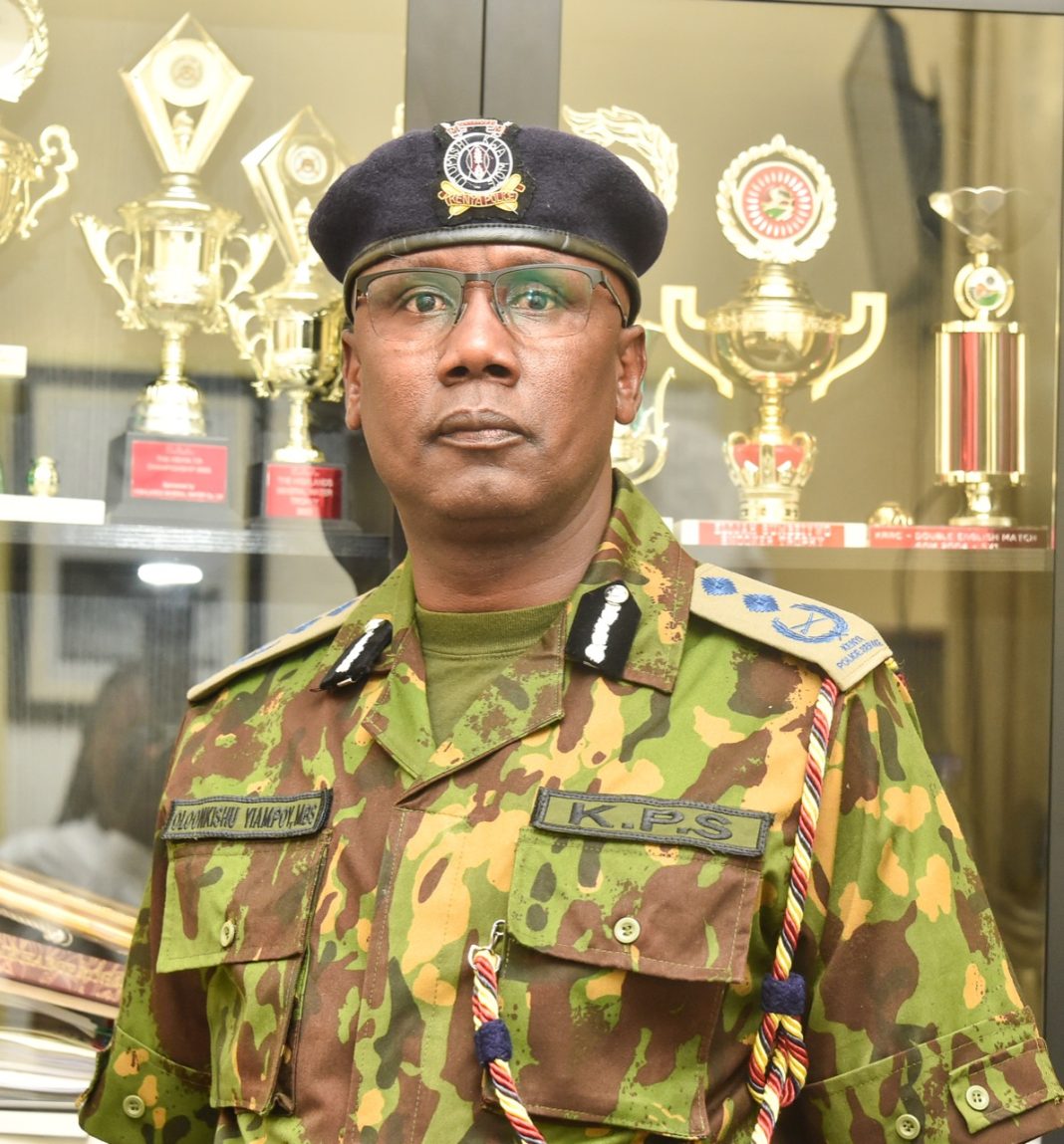 File image of William Oloonkishu Yiampoy, head of the crack Presidential Escort Unit (PEU). |Photo| Courtesy|