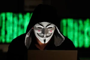 AI generated image of anonymous Hacker Group.