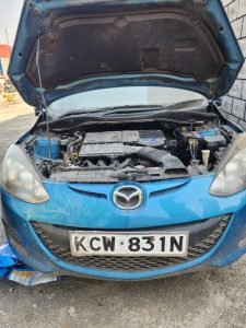 Stolen vehicles at Salesio Njagi Kiura's compound in Kamulu. |Courtesy| DCI|