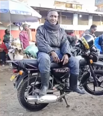 Boda Boda rider and content creator Leaky Analo. |Snapshot: Courtesy| Citizen TV|