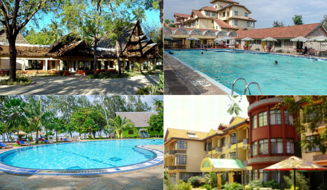 Collage images of Jumuia Conference & Beach Resort in Kinamai and the Jumuia Hotel Kisumu. |Photos| Courtesy|