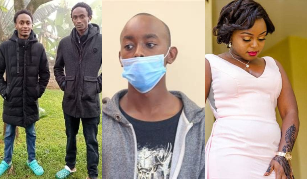 Collage images of the Kianjokoma Brothers, Lawrence Warunge and deceased lawyer Monica Kimani. |Photos| Courtesy|