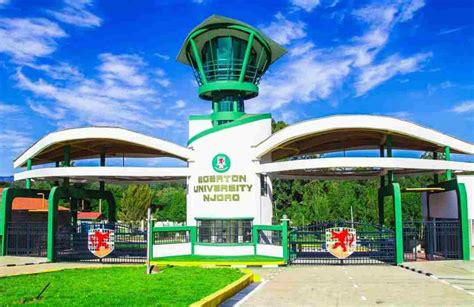 The Egerton University, Njoro main gate. |Courtesy| Egerton University|