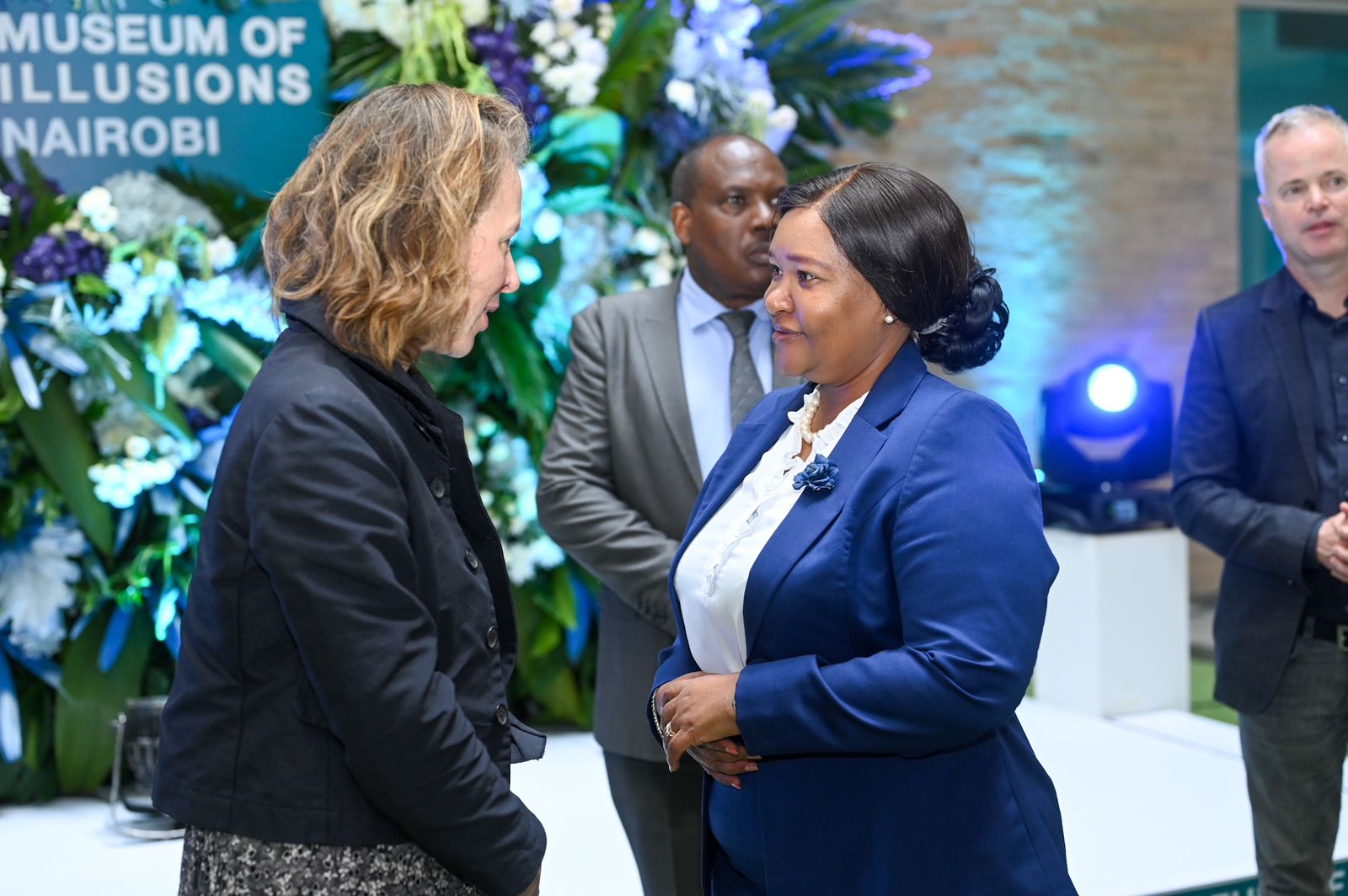 Tourism CS Rebecca Miano during the launch of the Museum of Illusions Nairobi on Friday, January 24, 2025. |Courtesy| CS Miano X|
