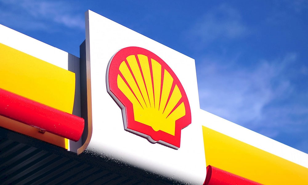 File image of the Shell PLC logo at a fueling station. |Photo| Courtesy|