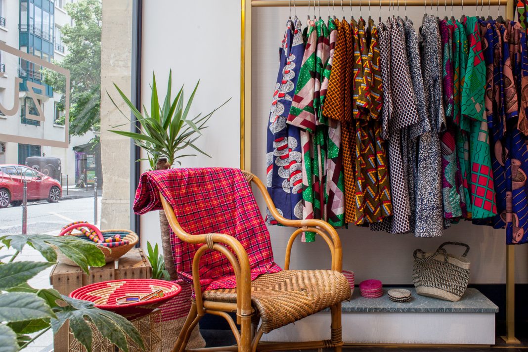 Zuri Clothing apparel at their store in Paris, France. |Courtesy| Zuri|