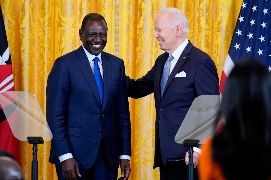 President William Ruto and retired US President Joe Biden. |Photo| Courtesy|