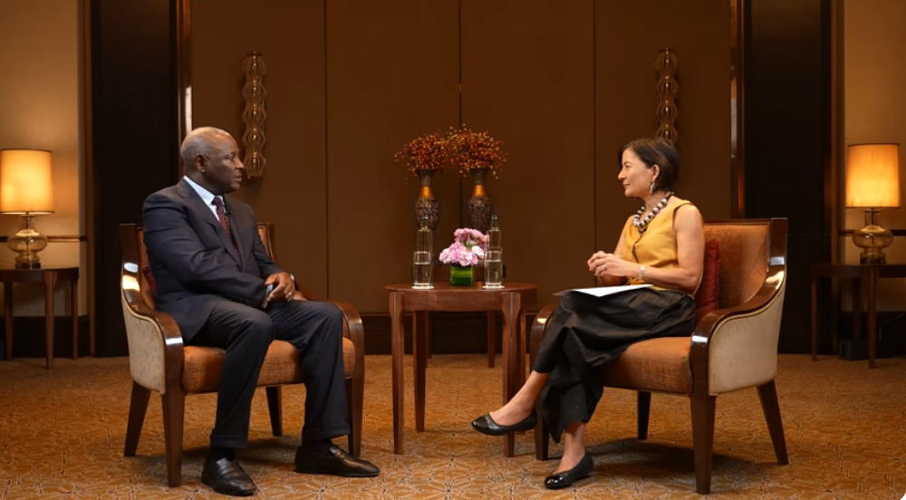 Equity Group CEO & MD Dr James Mwangi in an interview with Transcending Boundaries Podcast, hosted by Reeta Roy, President and CEO of the Mastercard Foundation in November 2025